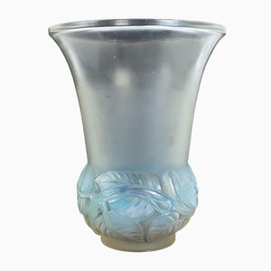 French Lilas Glass Vase by Rene Lalique, 1930s