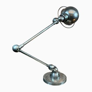 Industrial French 2-Arm Table Lamp by Jean-Louis Domecq for Jieldé, 1950s