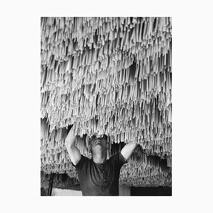 Stampa Spaghetti Drying di Alfred Eisenstaedt