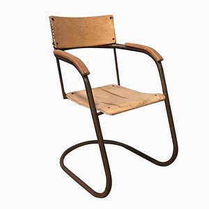 Copper and Wood Tube Chair by Paul Schuitema, 1930s