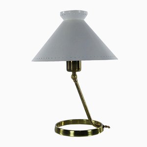 Mid-Century Italian Brass and Metal Table Lamp, 1950s