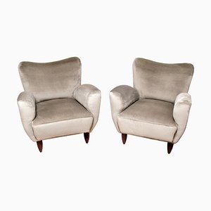 Italienische Sessel, 1950er, 2er Set