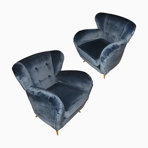 Juego de sillones italianos Mid-Century, años 50
