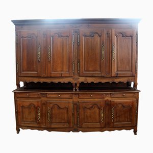 Antique French Oak and Wood Buffet