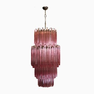 Large Vintage Italian Murano Glass Chandelier, 1984