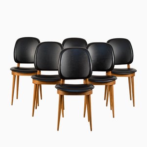 Französische Pegase Stühle aus Ahorn von Pierre Guariche für Baumann, 1960er, 6er Set