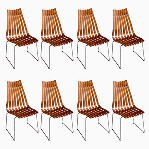 Teak Dining Chairs by Hans Brattrud for Hove Møbler, 1960s, Set of 8