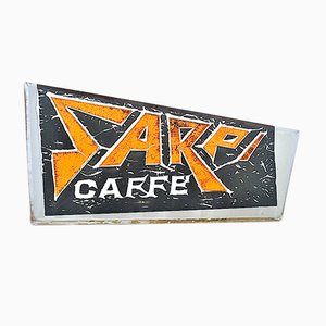 Insegna Sarpi Mid-Century in vetro acrilico, Italia, anni '50