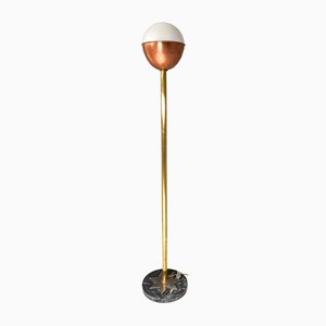 Italian Modern Brass, Copper, and Iron Lampione Floor Lamp by Carmelo La Gaipa, 2019