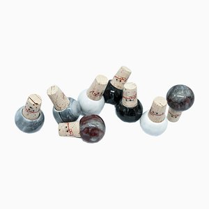 Tappi per bottiglie in marmo e sughero di FiammettaV Home Collection, set di 8