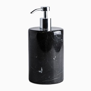 Dispensador de jabón de mármol Marquina negro de Fiammettav Home Collection