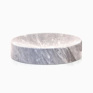 Grey Bardiglio Marble Soap Dish from FiammettaV Home Collection