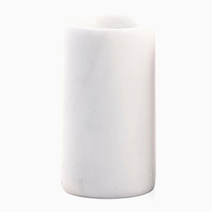 White Carrara Marble Toothbrush Holder from FiammettaV Home Collection
