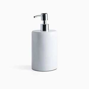 White Carrara Marble Soap Dispenser from FiammettaV Home Collection