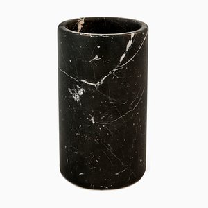 Porta utensili in marmo nero Marquina di Fiammettav Home Collection