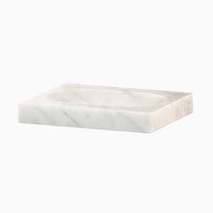 White Carrara Marble Soap Dish from FiammettaV Home Collection