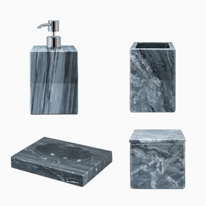 Set da bagno in marmo Bardiglio grigio di FiammettaV Home Collection