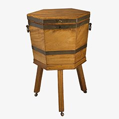 Antique Mahogany Wine Cooler on Stand, 1800s