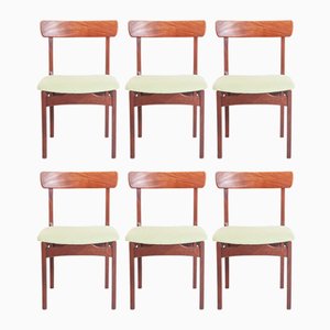 Mid-Century Teak Dining Chairs, 1950s, Set of 6