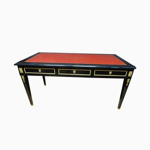 Antique French Leather and Wood Desk