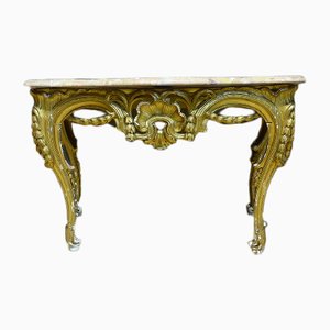 Antique French Gilt Wood Louis XV Console Table