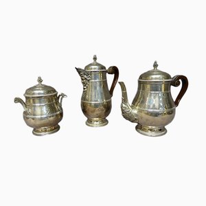 Antique Sterling Silver Coffee or Tea Service from Paul Canaux, Set of 3