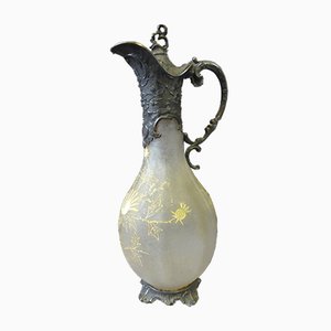 Vintage Glass and Silver Ewer