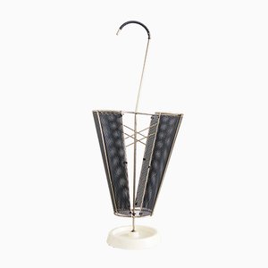 Mid-Century French Brass and Cast Iron Umbrella Stand, 1950s