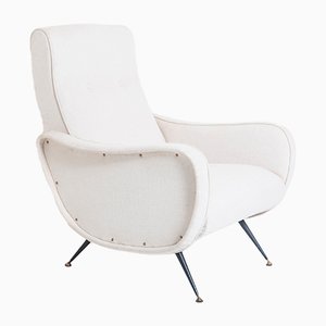 Mid-Century Brass Lounge Chair, 1950s
