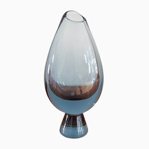 Colored Glass Vase by Vicke Lindstrand for Kosta Boda, 1950s