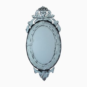 Espejo veneciano antiguo ovalado