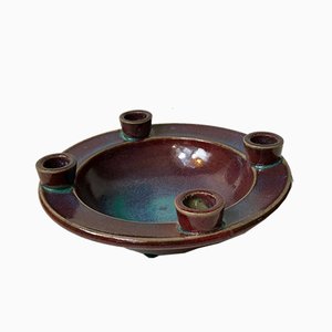 Scandinavian Modern Danish Stoneware Candleholder by Marianne Starck for Michael Andersen, 1970s