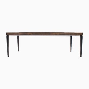 Modernist German Copper & Wood Coffee Table by Heinz Lilienthal, 1960s