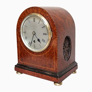 Antique Glass & Veneer Clock from Gillet and Johnston of Croydon, 1910s