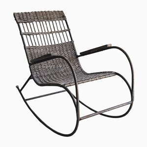 Mid-Century Bentwood and Steel Rocking Chair, 1960s