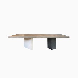 Euclide Concrete Dining Table by Valerio Ciampicacigli for Forma e Cemento