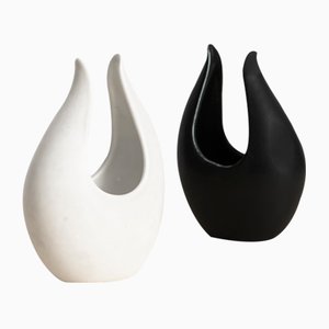 Vasi Caolina in ceramica di Gunnar Nylund, anni '50, set di 2