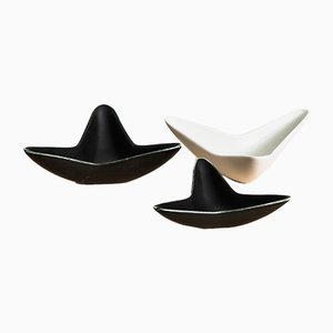 Scodelle Caolina in ceramica di Gunnar Nylund, anni '50, set di 3