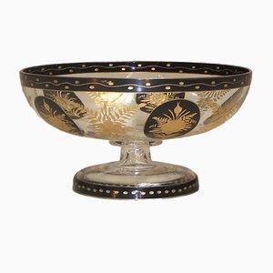 Tazza vintage in cristallo soffiato