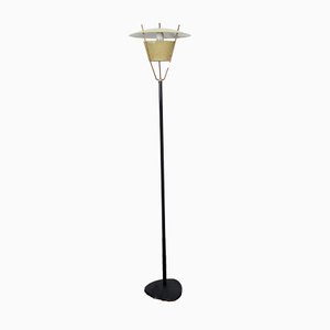 Brass and Iron Floor Lamp by J. T. Kalmar, 1950s