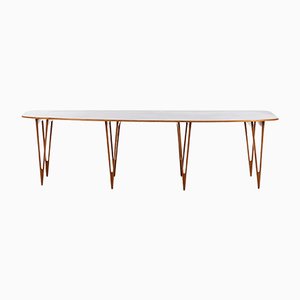 Grande Table en Merisier et Pin par Børge Mogensen, Danemark, 1949