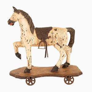 Cavallo giocattolo antico, fine XIX secolo