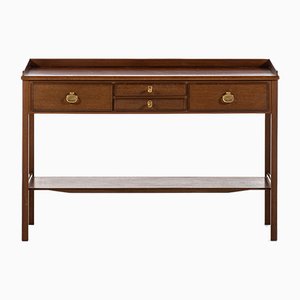 Enfilade Scandinave en Laiton et Acajou par Kerstin Hörlin-Holmquist, 1960s