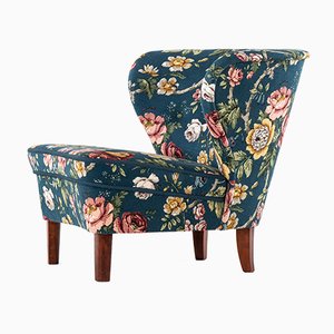 Scandinavian Modern Beech and Fabric Side Chair by Gösta Jonsson, 1940s