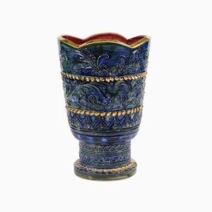 Keramikvase von Louis Waem für Maitrise de Nimy, 1940er