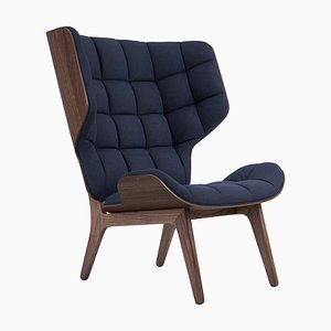 Fauteuil Mammoth en Laine Bleu Marine par Rune Krojgaard & Knut Bendik Humlevik pour Norr1