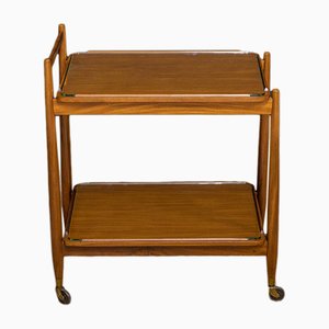 Carrello bar Mid-Century in teak di White and Newton, anni '60