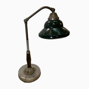 Industrielle italienische Tischlampe aus Aluminium & Bakelit von Lariolux, 1930er