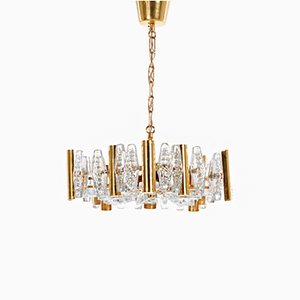 Vintage Chandelier by Carl Fagerlund for Orrefors Glassworks