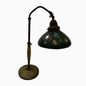 Lampada da tavolo industriale in bachelite ed ottone, Italia, anni '30